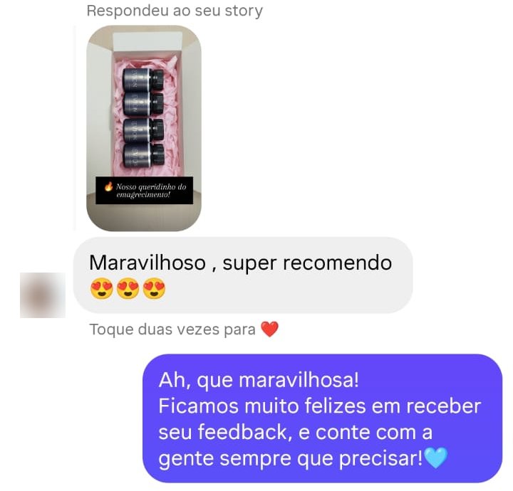 Conversa no WhatsApp: Maravilhoso, super recomendo!